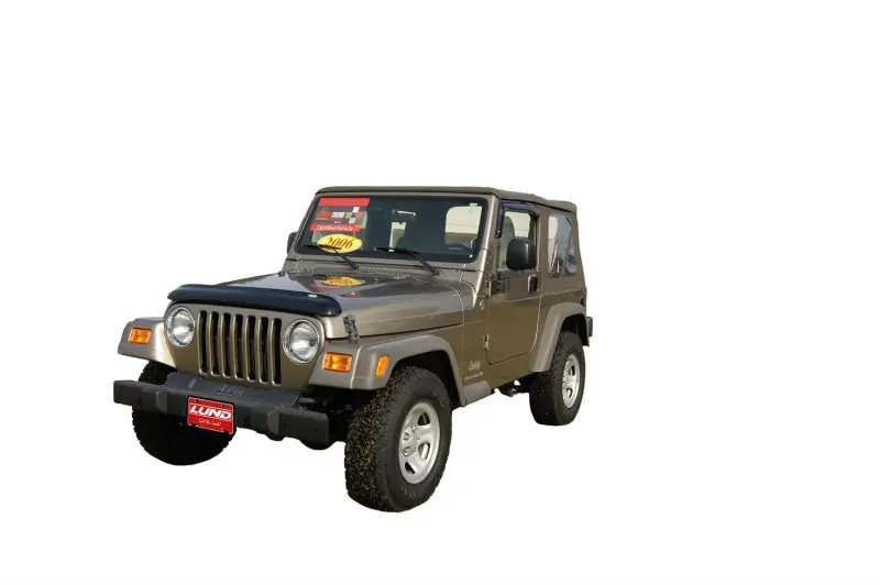 AVS 97-06 Jeep Wrangler Ventvisor Outside Mount Window Deflectors 2pc - Smoke Bulk Order