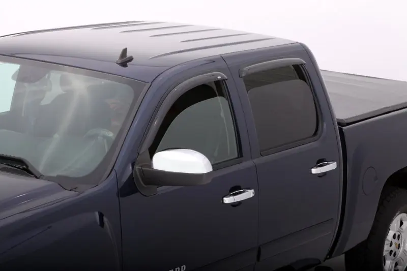 Limited Edition AVS 07-13 Chevy Silverado 1500 Ext. Cab Ventvisor Outside Mount Window Deflectors 4pc - Smoke