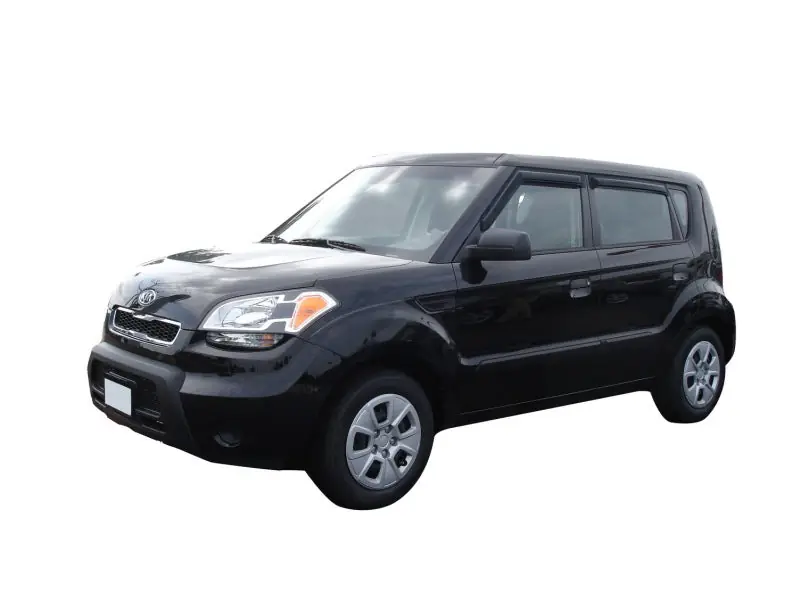 AVS 09-13 Kia Soul Ventvisor Outside Mount Window Deflectors 4pc - Smoke Authentic