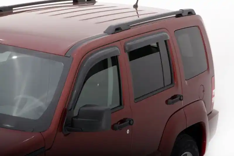 AVS 08-14 Jeep Liberty Ventvisor Outside Mount Window Deflectors 4pc - Smoke Best Price