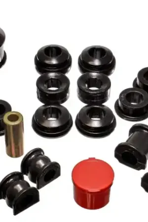 Energy Suspension 02-04 Acura RSX (includes Type S) Black Hyper-Flex Master Bushing Set Best Price