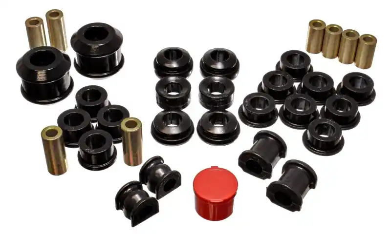 Energy Suspension 02-04 Acura RSX (includes Type S) Black Hyper-Flex Master Bushing Set Best Price