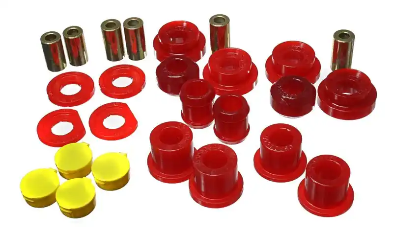 Order Now Energy Suspension 06-11 Honda Civic Red Rear Lower Trailing Arm and Lower Knuckle Bushing Set
