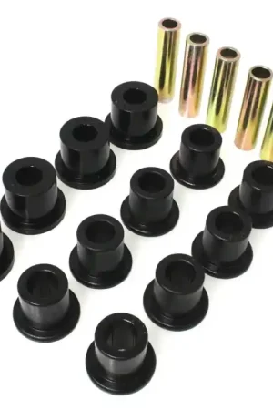 Energy Suspension 87-96 Jeep Wrangler Black Front/Rear Spring and Shackle Bushing Direct From Manufacturer