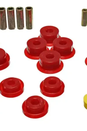 Energy Suspension 97-06 Jeep Wrangler TJ/YJ Red Front Control Arm Bushings (Must reuse OEM Outer She Genuine