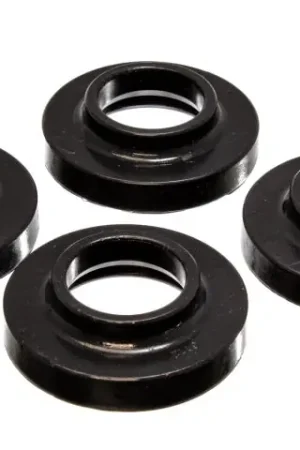 Same Day Shipping Energy Suspension 97-06 Jeep Wrangler TJ / 84-01 Cherokee Black Fr/Rear Coil Lift Isolator Set of 4
