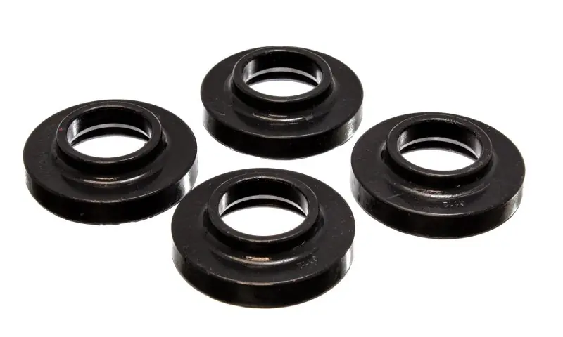 Same Day Shipping Energy Suspension 97-06 Jeep Wrangler TJ / 84-01 Cherokee Black Fr/Rear Coil Lift Isolator Set of 4
