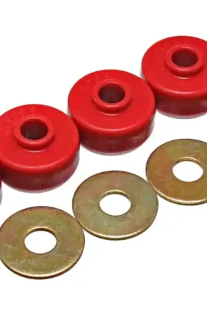 Reduced Price Energy Suspension 84-96 Chevy Corvette Red Spring Cushions for Rear Leaf Spring Bushing Set