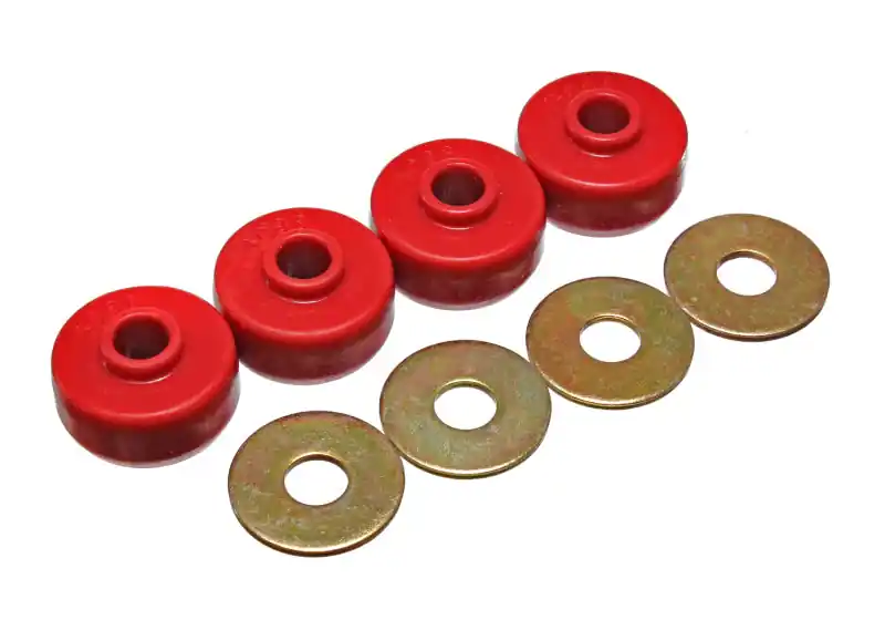 Reduced Price Energy Suspension 84-96 Chevy Corvette Red Spring Cushions for Rear Leaf Spring Bushing Set