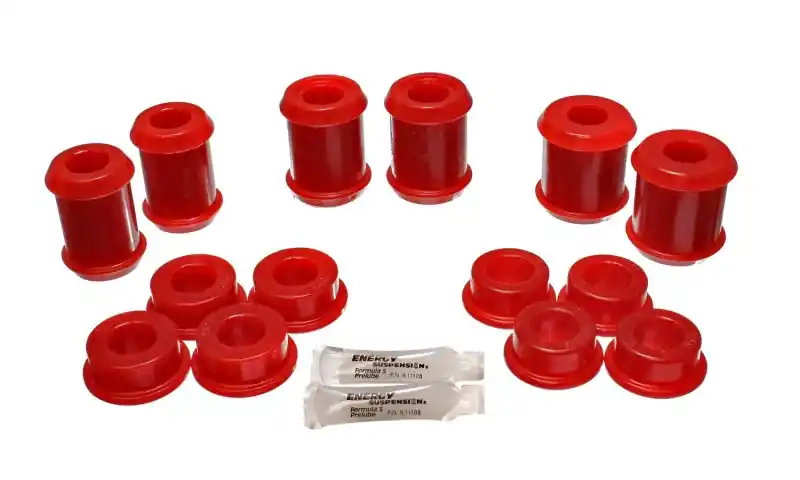 Seasonal Sale Energy Suspension 04-09 Cadillac XLR/XLR-V / 97-12 Corvette Red Rear End C/A Bushing Set