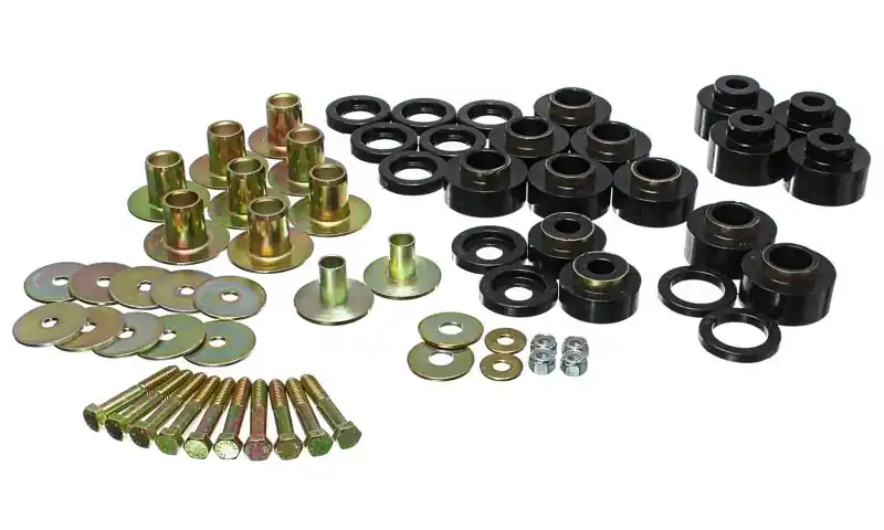 Top Rated Energy Suspension 68-72 Chevy Chevelle/Monte Carlo/Malibu/El Camino Black Body Mount Set