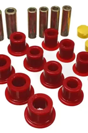 Energy Suspension 00-04 Ford Excursion 4WD / 99-04 F250/F350 4WD Red Front Leaf Spring Bushing Set Free Shipping
