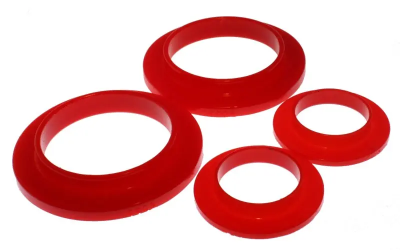 Fan Favorite Energy Suspension 79-04 Ford Mustang SVO Red Rear Spring Upper & Lower Isolator Set