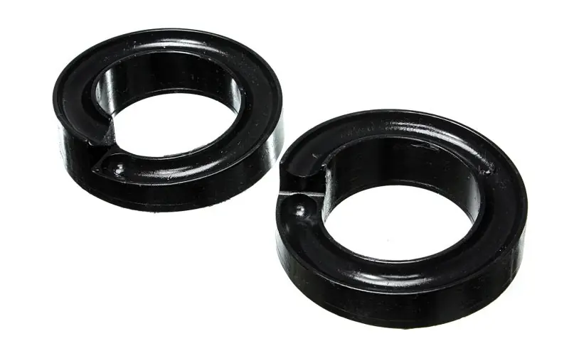 Energy Suspension 2005-07 Ford F-250/F-350 SD 2/4WD Front Coil Spring Isolator Set - Black Limited Offer