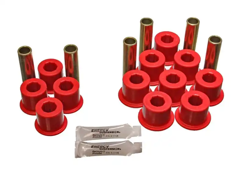Bargain Energy Suspension Rear Spring Bushing Set - Red