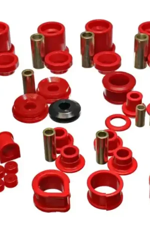 Weekend Sale Energy Suspension 90-96 Nissan 300ZX Red Hyper-Flex Master Bushing Set (Sway bar end link bushings a