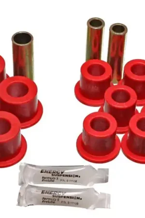 Direct From Manufacturer Energy Suspension 06/86-97 Nissan 720/Hardbody P/U 4WD Red Front Leaf Spring Bushing Set