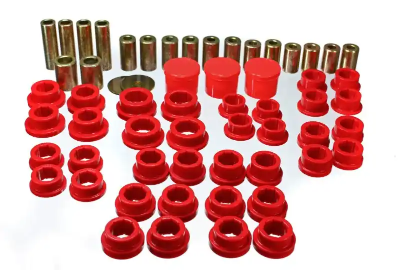 Discount Energy Suspension 02-09 350Z / 03-07 Infiniti G35 Coupe Red Rear Control Arm Bushing Set