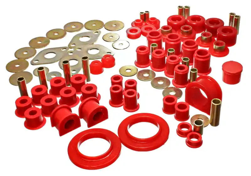 Popular Energy Suspension 01-04 Toyota Tacoma Red Hyper-Flex Master Bushing Set