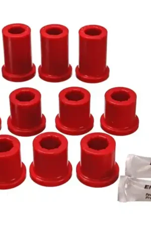 Energy Suspension 84-85 Toyota 4Runner 2 & 4WD Red Front Leaf Spring Bushing Set Time-Limited