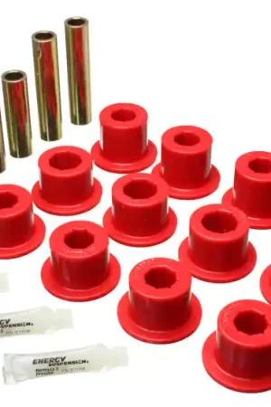 Energy Suspension 07-21 Toyota Tundra Red Rear Leaf Spring Shackle Bushing Set Top Rated