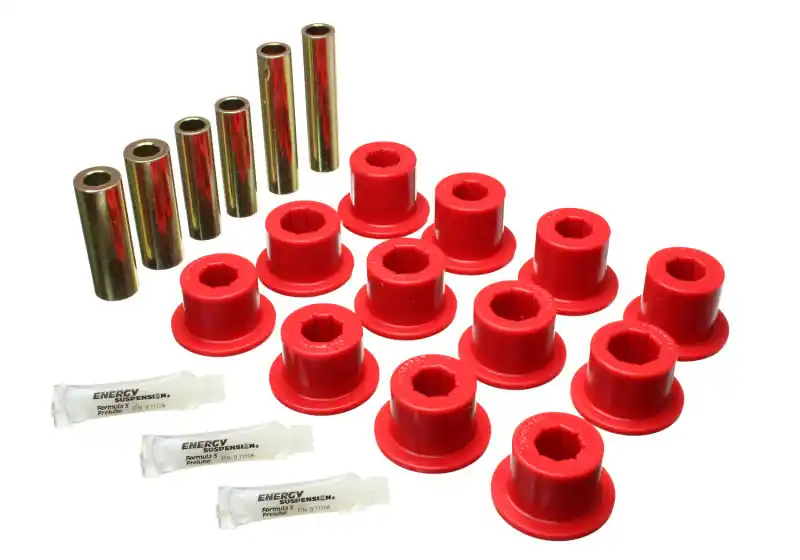 Energy Suspension 07-21 Toyota Tundra Red Rear Leaf Spring Shackle Bushing Set Top Rated