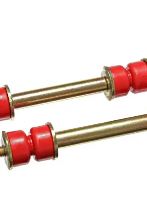 Energy Suspension Universal 3 9/16 Inch Red Front/Rear Sway Bar End Links w/ Hardware Modern