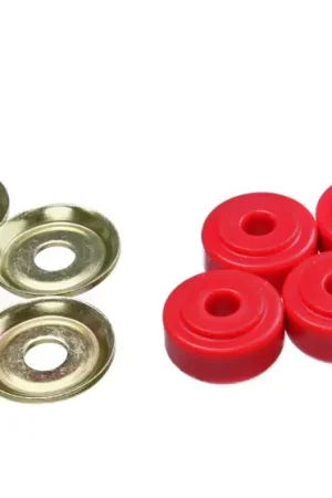 Energy Suspension Red Shock Tower Bushing Set 7/8in Nipple 3/8in ID 1-1/4in OD Worldwide Shipping