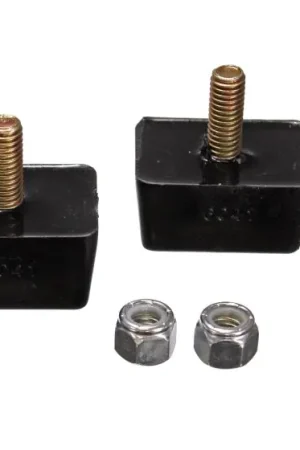 Best Seller Energy Suspension Univ Blk 7/8in H x 1-7/8in L x 1-3/8in W Low Profile Rectangular Bump Stops (2 ea)