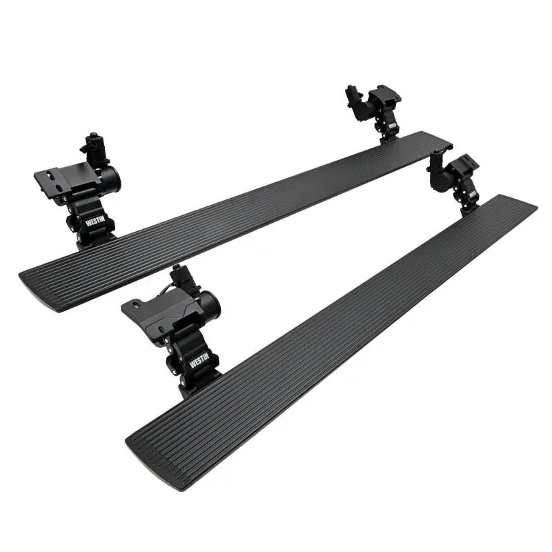 Hot Deal Westin 2024 Toyota Tacoma Double Cab Pro-E Electric Running Boards - Textured Black