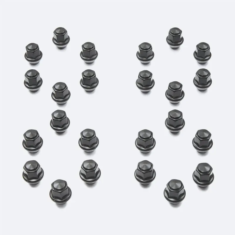 Ford Racing M14 x 1.5 Black Lug Nut - Set of 24 Final Sale