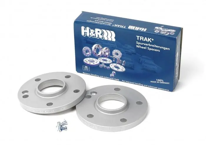 While Supplies Last H&R Trak+ 20mm DR Black Wheel Adaptor Bolt 5/120 Center Bore 74 Bolt Thread 14x1.25 - Black