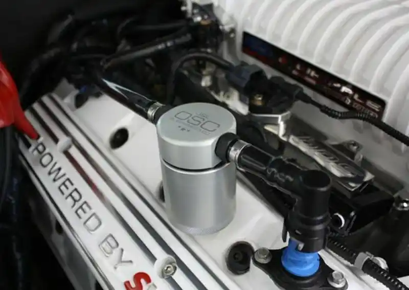 J&L 07-14 Ford Mustang GT500 Passenger Side Oil Separator 3.0 - Clear Anodized Budget