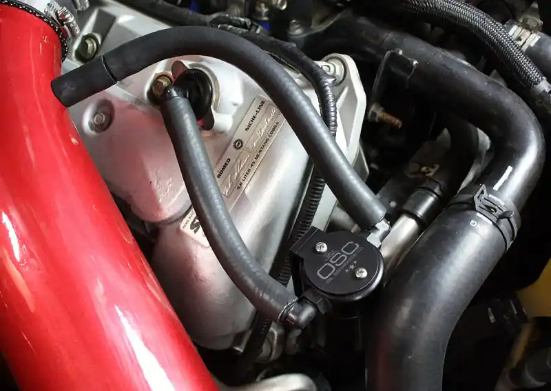 J&L 99-04 Ford Mustang SVT Cobra Passenger Side Oil Separator 3.0 - Black Anodized Sale