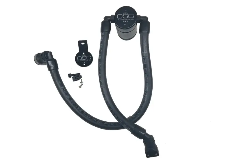 J&L 10-18 Ford Taurus Sho EcoBoost V6 Passenger Side Oil Separator 3.0 - Black Anodized Best Seller