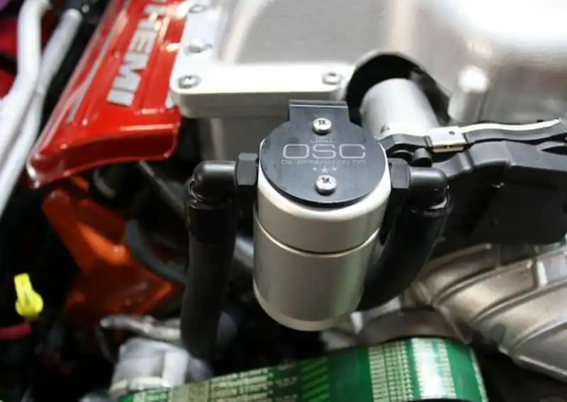 Reduced Price J&L 15-25 Dodge Hellcat/Demon 6.2L Hemi Passenger Side Oil Separator 3.0 - Clear Anodized
