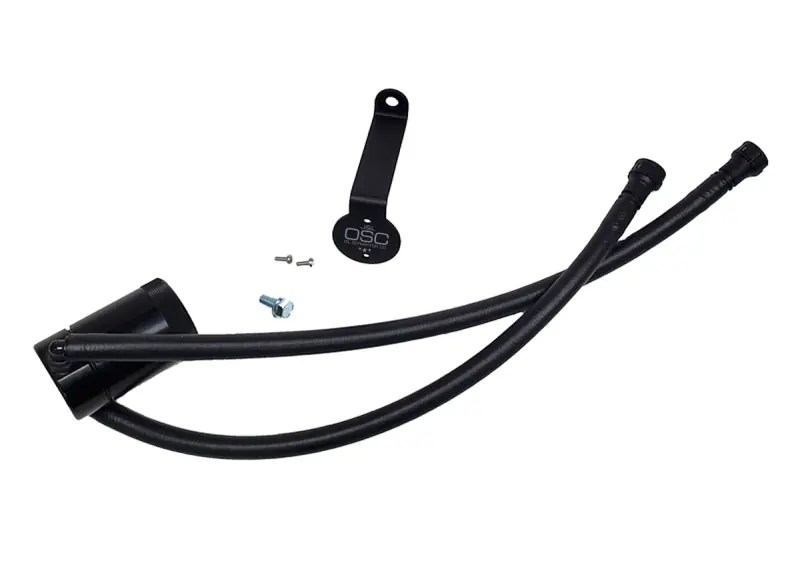 Budget J&L 20-26 Chevy Silverado/GMC Sierra 2500/3500 6.6L Drivers Side Oil Separator 3.0 - Black Anodi