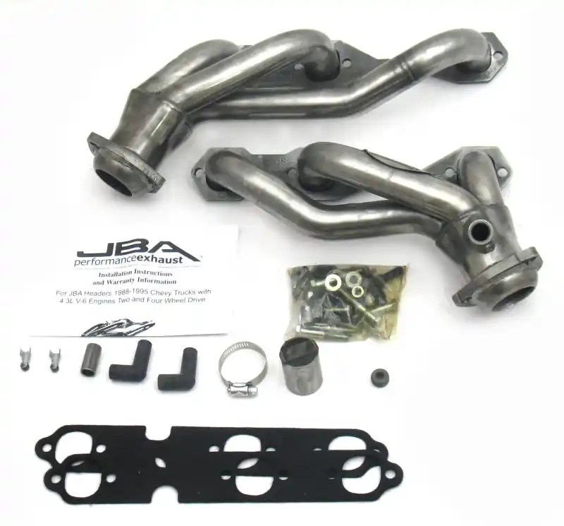 Top Rated JBA 88-95 GM Truck 4.3L V6 w/o A.I.R. Injection 1-1/2in Primary Raw 409SS Cat4Ward Header