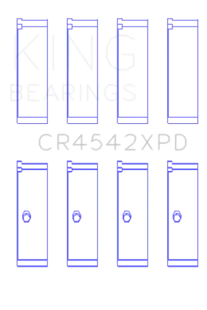 King Honda K-Series (except A3) 16v 2.0L/2.3L/2.4 XP Tri-Metal Performance Rod Bearing - Set of 4 Special Offer