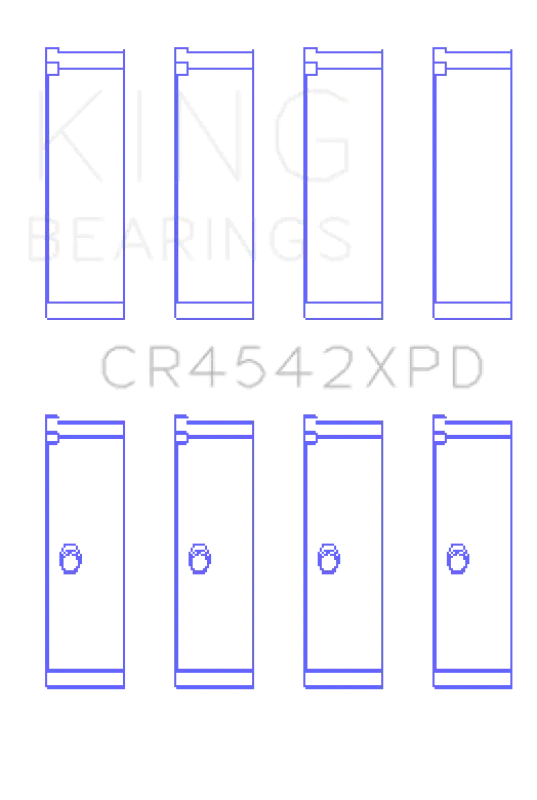 King Honda K-Series (except A3) 16v 2.0L/2.3L/2.4 XP Tri-Metal Performance Rod Bearing - Set of 4 Special Offer