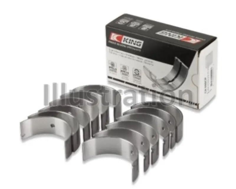 Final Sale King Engine Bearings Mitsubishi 181CI 3.0L 6G72 V6/152CI 2.5L 6G73 V6 Rod Bearing Set - Size STD