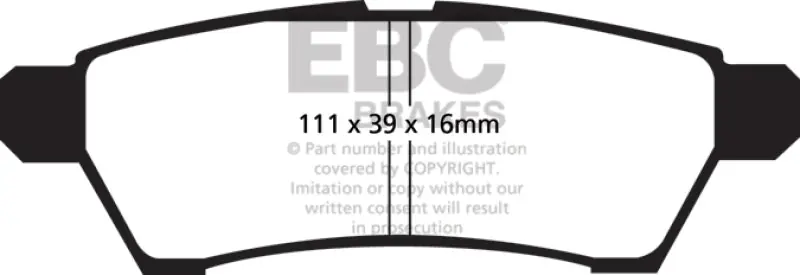 EBC 05+ Nissan Frontier 2.5 2WD Ultimax2 Rear Brake Pads Buy Today
