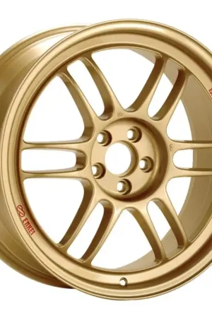 Affordable Enkei RPF1 17x8 5x114.3 45mm Offset 73mm Bore Gold Wheel 05-07 STI/06-10 Civic Si