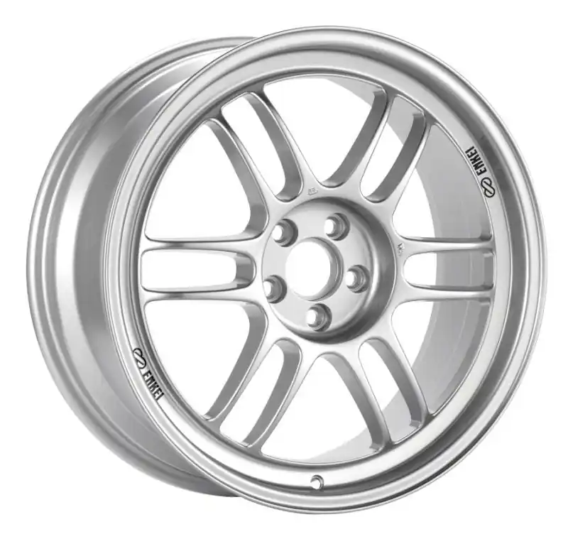 Enkei RPF1 18x8.5 5x114.3 30mm Offset 73mm Bore Silver Wheel Evo 8 & 9 / 350Z / G35 Modern
