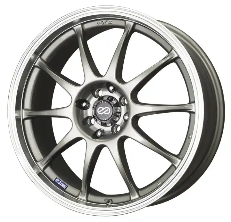 Enkei J10 15x6.5 4x100/108 38mm Offset 72.6mm Bore Dia Silver w/ Machined Lip Wheel Reduced Price