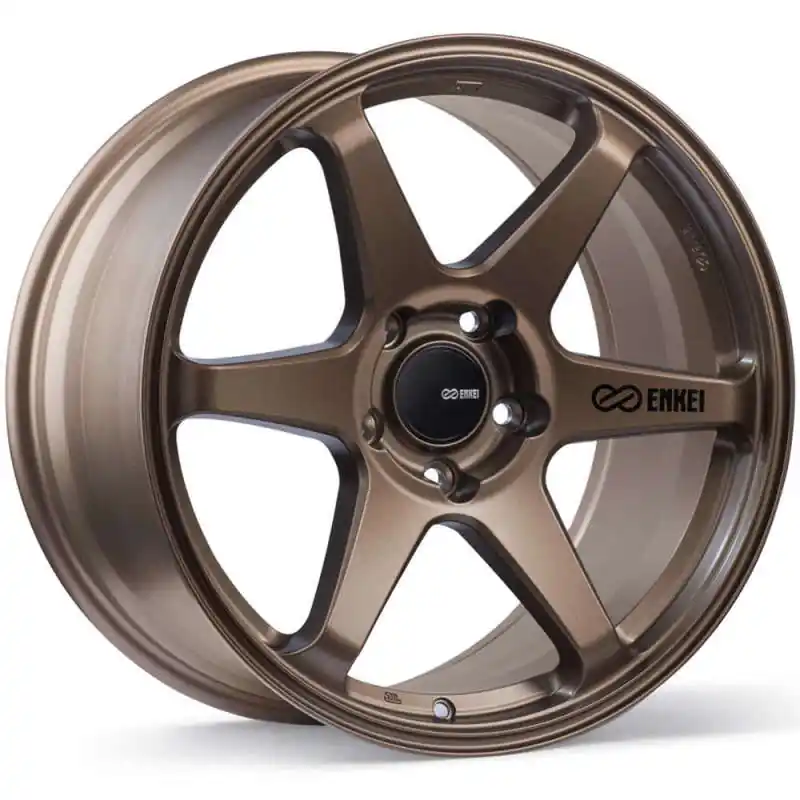 Enkei T6R 18x8 40mm Offset 5x114.3 Bolt Pattern 72.6 Bore Matte Bronze Wheel Warranty Included