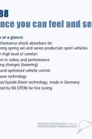 Bilstein B8 (SP) 06-11 BMW 323i/05-10 325i/07-12 328i/335i Front Left 36mm Monotube Strut Assembly Weekend Sale