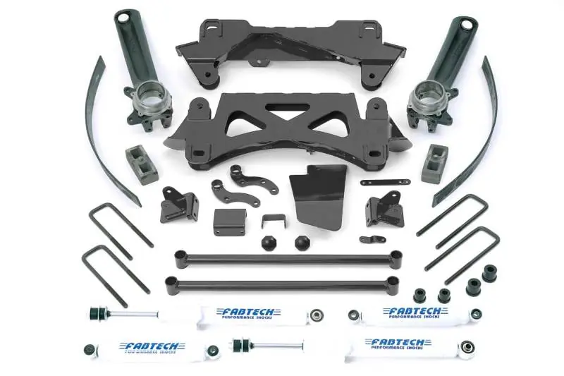 Express Delivery Fabtech 95.5-04 Toyota Tacoma 6 Cyl 2/4WD 6 Lug 6in Perf Sys w/Perf Shks