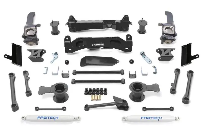 Fabtech 2015-21 Toyota 4Runner 4WD 6in Basic Sys w/Perf Shks Bulk Order