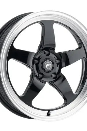 Hot Picks Forgestar D5 Drag 18x5.0 / 5x120 BP / ET-23 / 2.125in BS Gloss Black Wheel